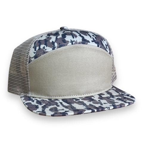 7 Panel Flatbill - Heritage - Duck Boat Camo (blank)