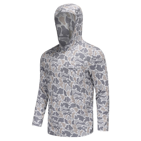 Youth LS Performance Hoodie - Smoke Camo