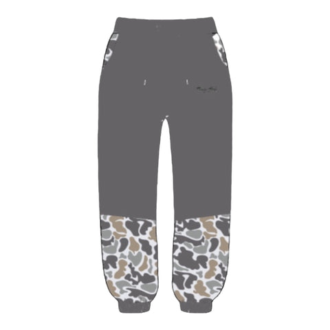 Fleece Joggers - Smoke Camo